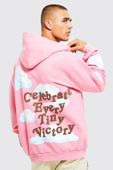 Sudadera Rosada Make it Happen Oversized